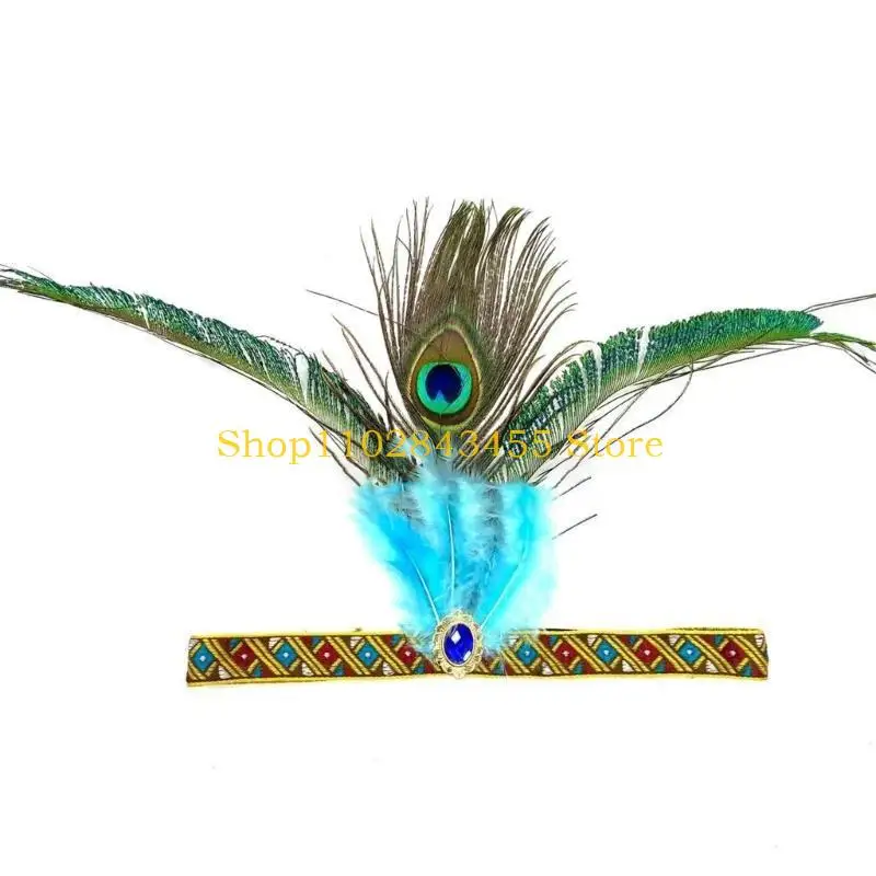 49MC Exotic African Styles Headbands Unique Styles Headdress Elegant Hairband for Festivals and Parties