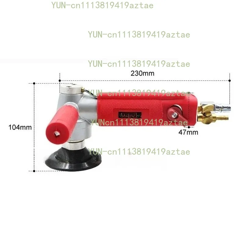 3/4 Inch ,M16 Air Pneumatic Sander Water-feed Mill Wet Polisher Tool Machine for Stone Polishing,4300rpm Water Mill