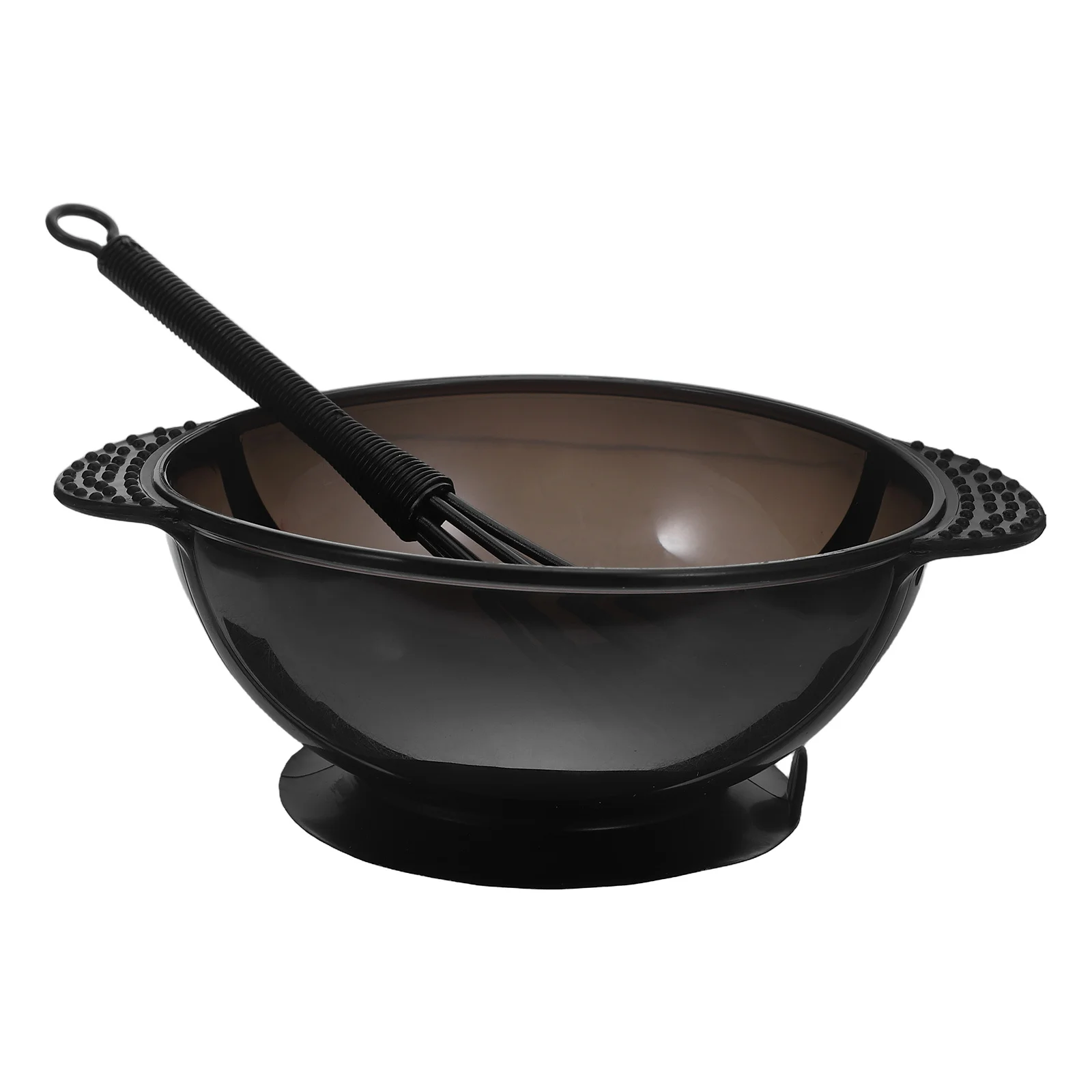 

2Set Hair Dye Bowls Black with Suction Cup Hairdressing Kit Dyeing Bowl Agitator Hair Coloring Accessories Reusable No Mess