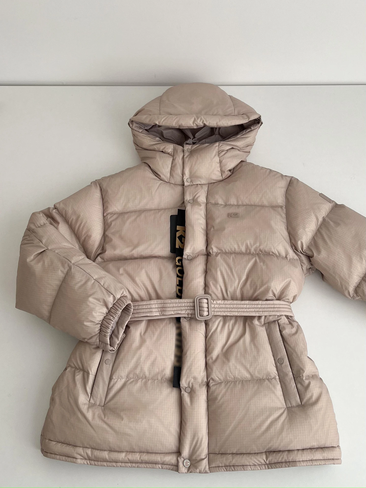 Thiened gewatteerde Jaet dameswinterjas Warme capuchon Taille-klinkende Du-down bovenkleding Woon-werkverkeer Sle Regular Sve lang