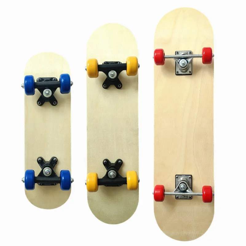 

Children's blank skateboard log color maple double-sided blank board children's skateboard DIY hand-painted graffiti