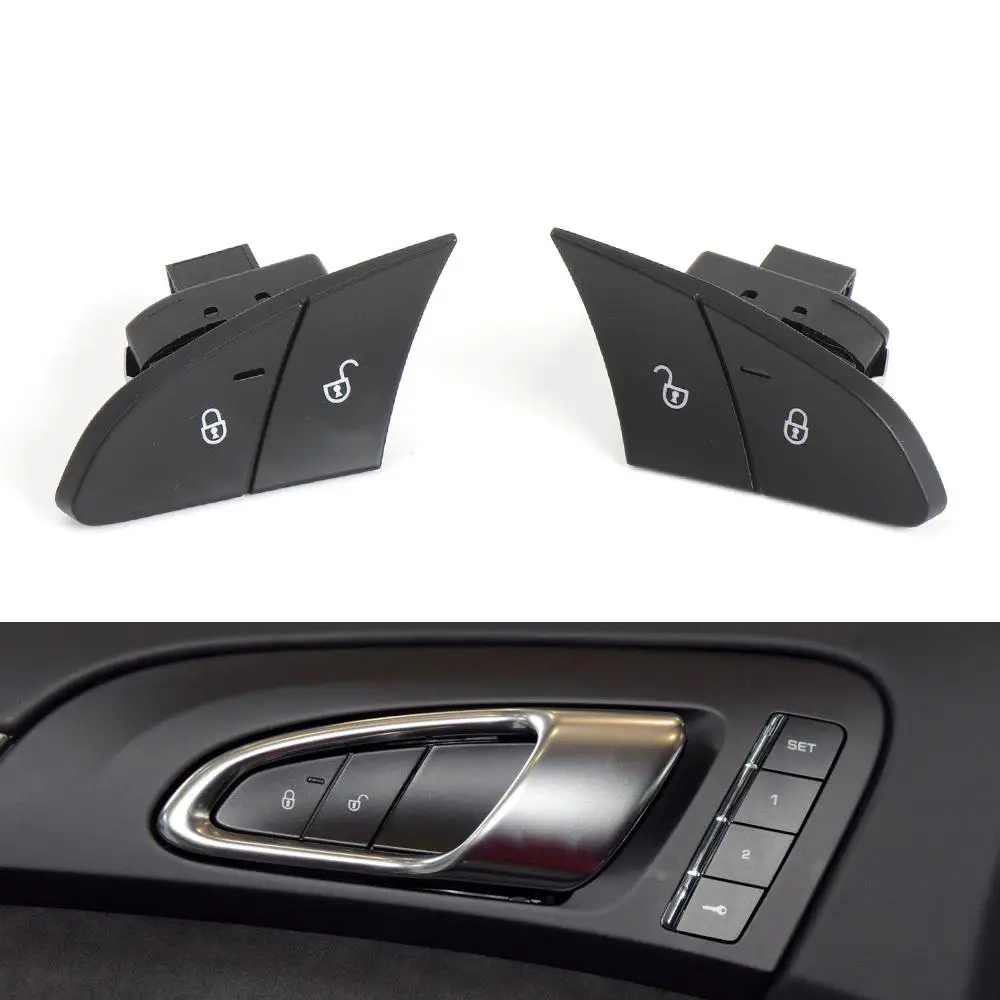 Car Front Door Lock Switch Button Level Central Lock Switch Button For Porsche Cayenne Panamera S GTS 2010-2016