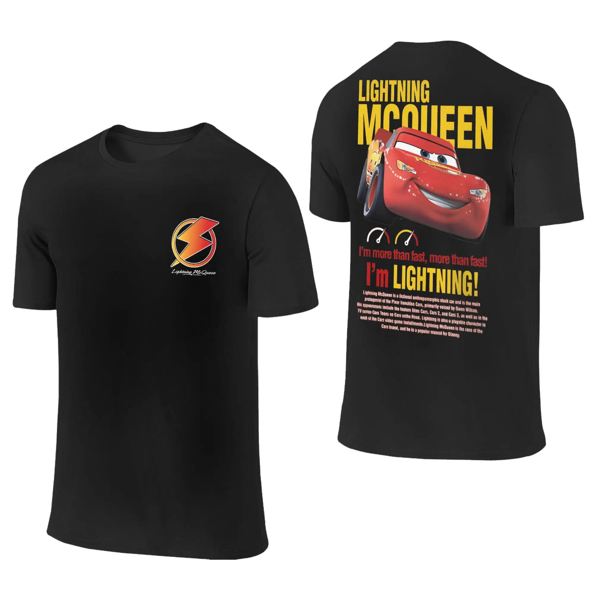 

Футболка Lightning Mcqueen для мужчин и женщин Cars 2, Mater Kachow, новинка, хлопковые футболки с круглым вырезом и короткими рукавами, подарочная одежда
