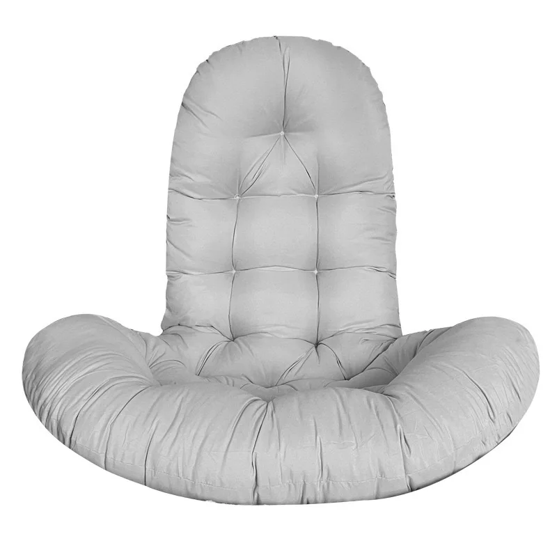 Thickened Solid-Color Cradle Swing Perforated Cushion，Heavy-Duty Outdoor Hanging Chair Pad, Breathable Garden Seat Cover