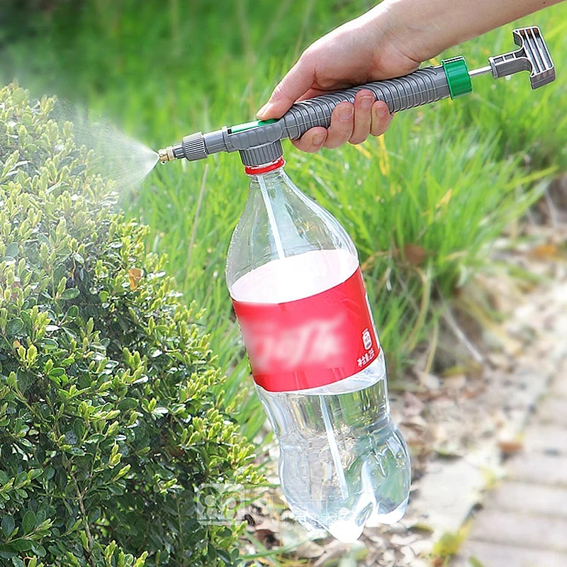 Boquilla pulverizadora ajustable de alta presión para botellas, herramienta portátil de pulverización de agua para jardín y granja