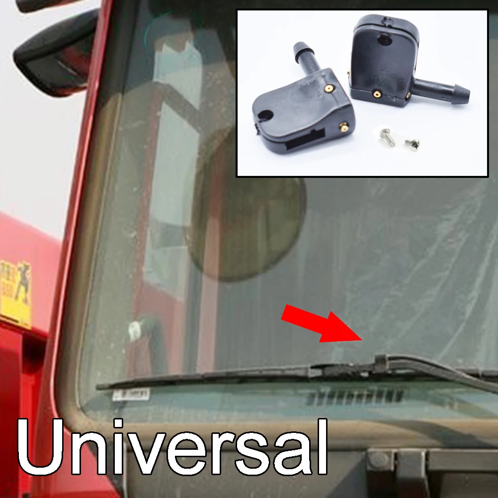 Universal Front Windscreen Wiper Washer Spray Jet Nozzle Mounted 9mm 12mm Arm For Mercedes-Benz Vito Sprinter LT Crafter W638