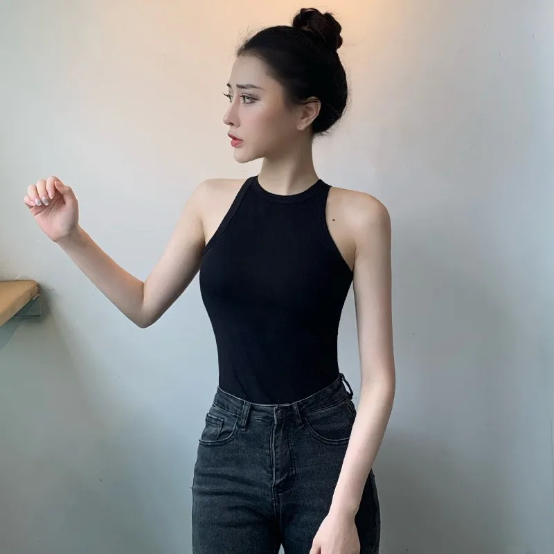 

Bla Yoga Tank Top Женская летняя круглая майка Ne Svel Tight Hot Girl Base irt Ne Висячий жилет на бретелях Внутренний матч из хлопка...