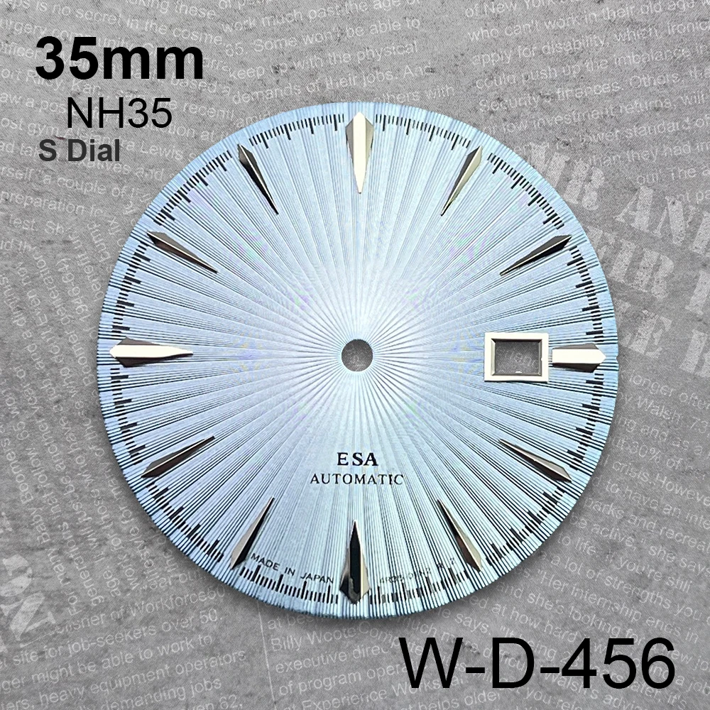 35 مللي متر كوكتيل أحمر S شعار الطلب مناسبة ل NH35 اليابان الحركة التلقائية التدرج ساعة عالية الجودة تعديل الملحقات