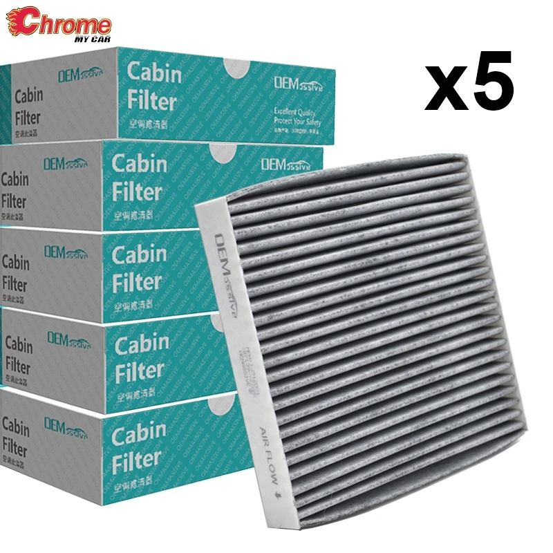 5x Car Activated Carbon Pollen Cabin A/C Air Filter For Toyota Camry Avensis Corolla Lexus RX GS LX GX 87139-YZZ08 87139-50060