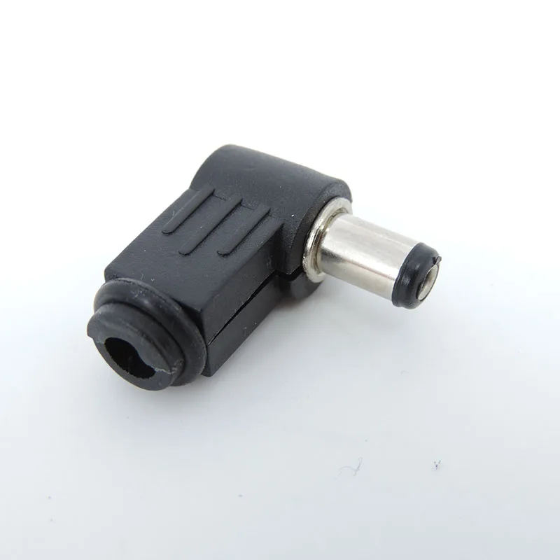 5.5x2.1mm DC Power adapter Plug 5.5*2.1 mm Connector L shaped Male 90 Right Angle Single Head Jack Adapter Cord  L1