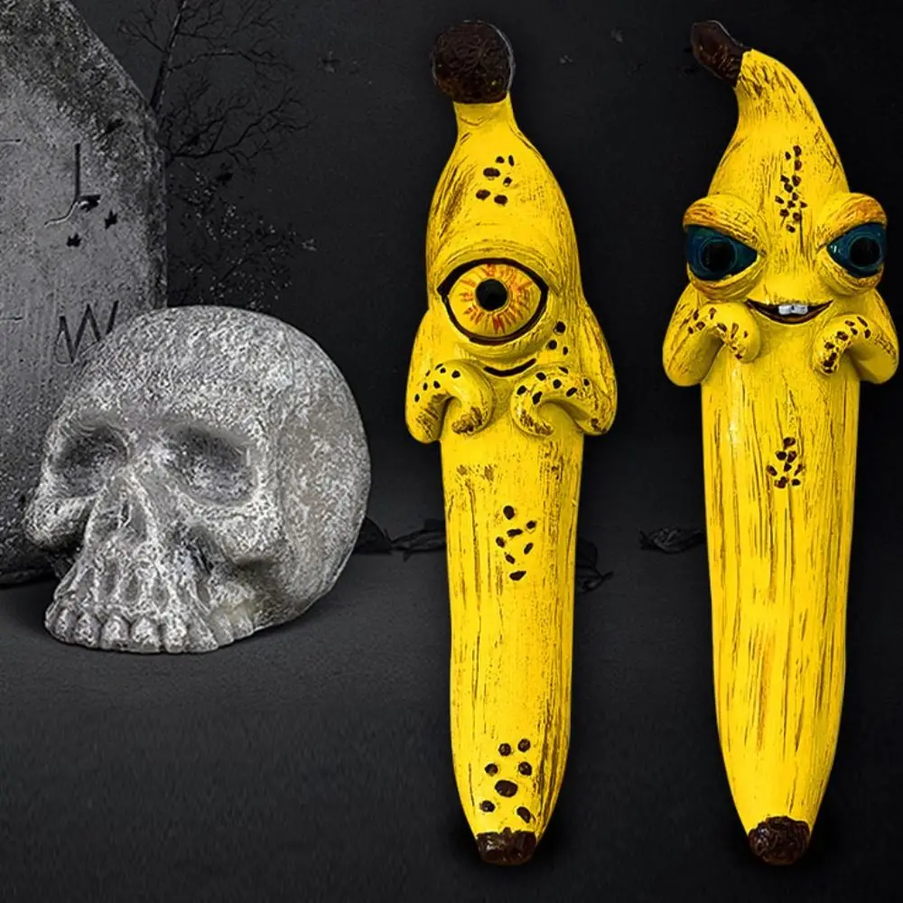 

Resin Banana Man Figurine Sensory Toy Figurines Unique Banana Statue Crafts Sculpture Cartoon Banana Figure Desktop Decorative