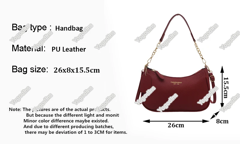 Kirsche Anhänger Schulter Tasche Frauen Licht Luxus Neue High-end-frauen Tasche Weiche Lychee Muster Unterarm Tasche Casual knödel Tasche – Detail 2