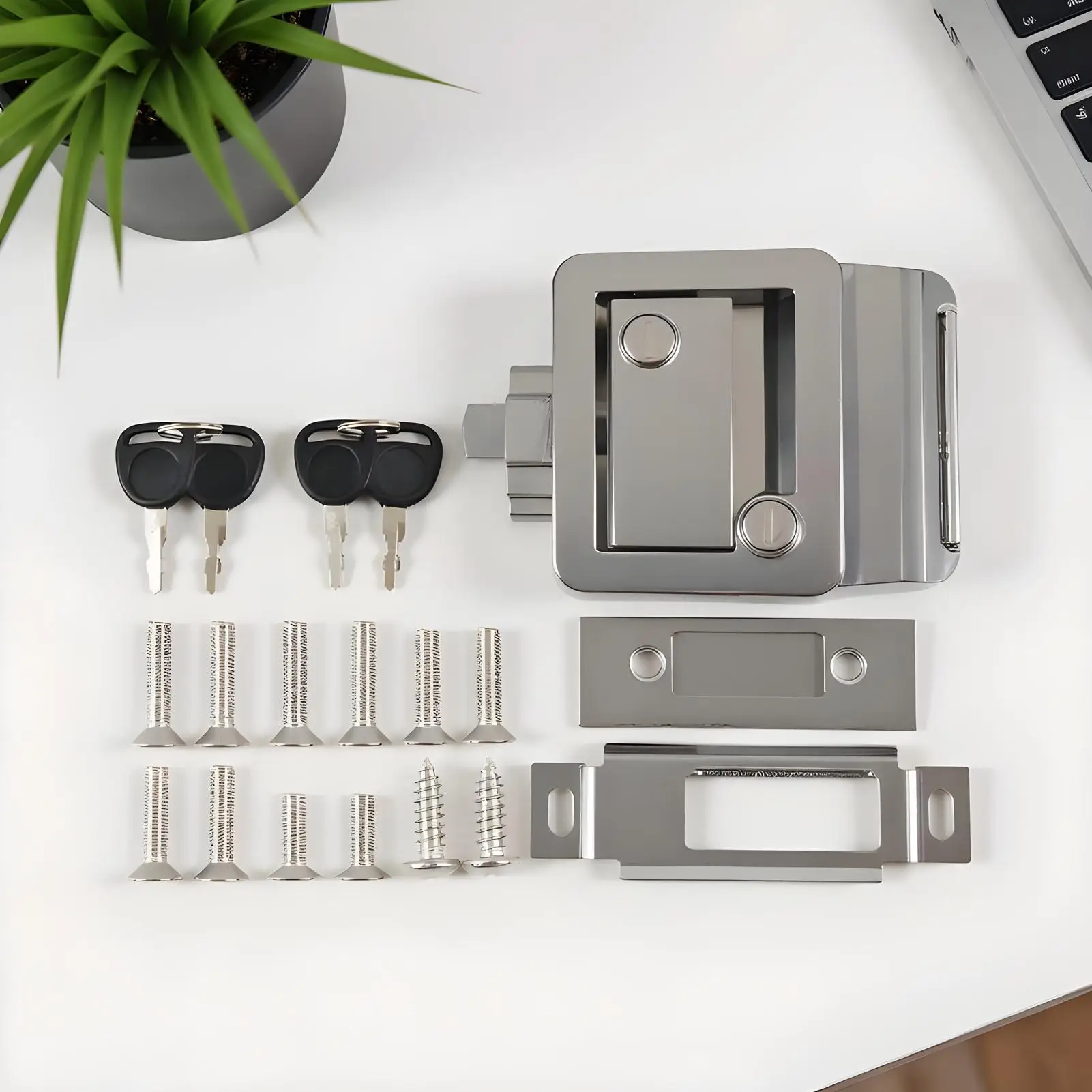 

Rv Door Lock Security Portable Heavy Duty Travel Trailer Latch Door Lock Set For Motorhome Hauler Campervan Truck Cargo Baggage