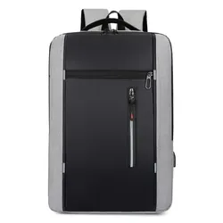 1 Pack 15.6 Inch Men's Business Computer Bag Multi-pocket High-capacity Usb Charging Work Commuting Backpack