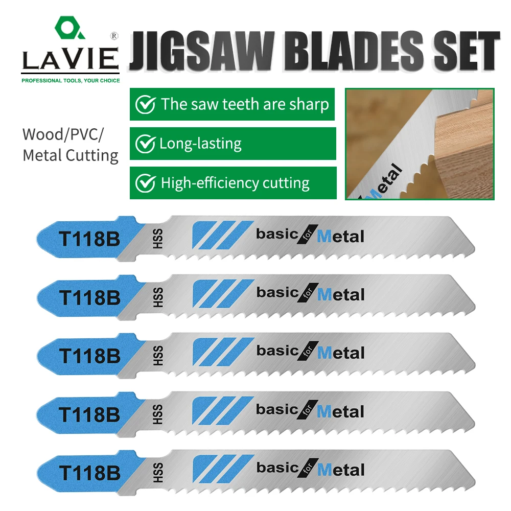 

LAVIE Saw Blades Cutting Tool T111C T144D T244D T118A T118B For Softwood For Wood Plastic Ground Teeth Reciprocating JIG02T