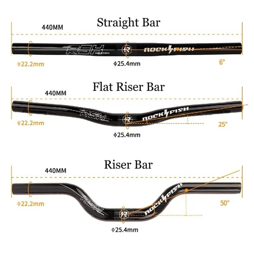 Imagen 2 del producto Rockfish-Manillar de bicicleta de equilibrio de fibra de carbono T700, barra recta deslizante para chico, barra elevadora plana, mango de barra elevadora de bicicleta de empuje de 44cm