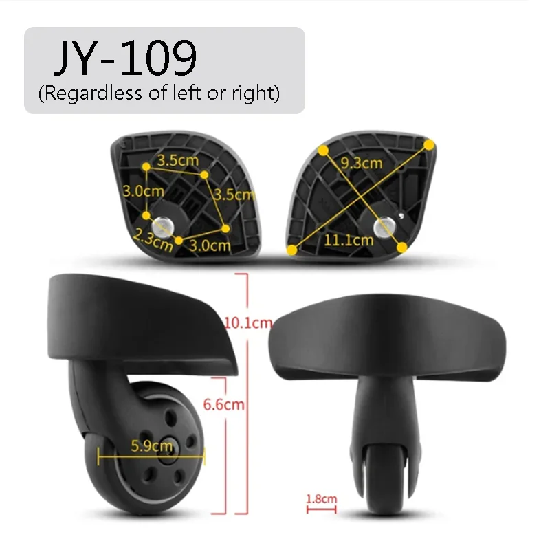 Suitable For Samsonite U72 Trolley Case Luggage Accessories Universal Wheels Jy-105 Jy-106 Jy-109 Jy-110 Replacement Rollers Kit