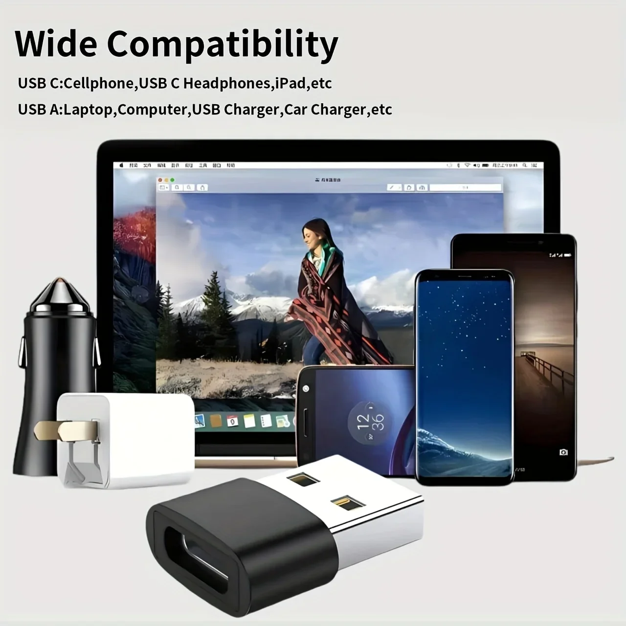 USB C OTG Optional (10 Sets) (5 Sets) USB C OTG to C Adapter; Mini to C; Micro to C; Multi- Adapter for Smartphones, Laptops, Ca