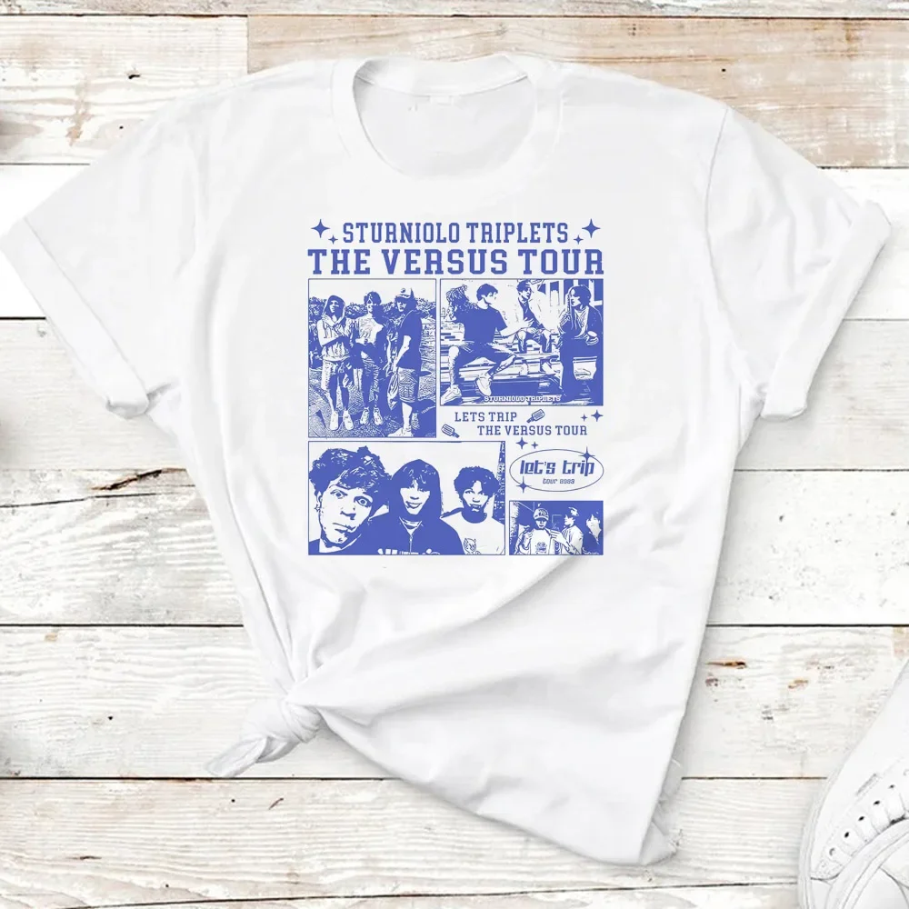 Papa's Home imprimer femmes à manches courtes col rond vêtements Sturniolo triplets t-shirt graphique t-shirts femmes vêtements