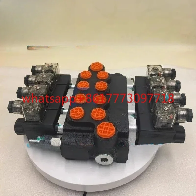 P40 solenoid control 40 liters quadruple hydraulic integral multi-way directional valve hydraulic valve distributor Z50 series