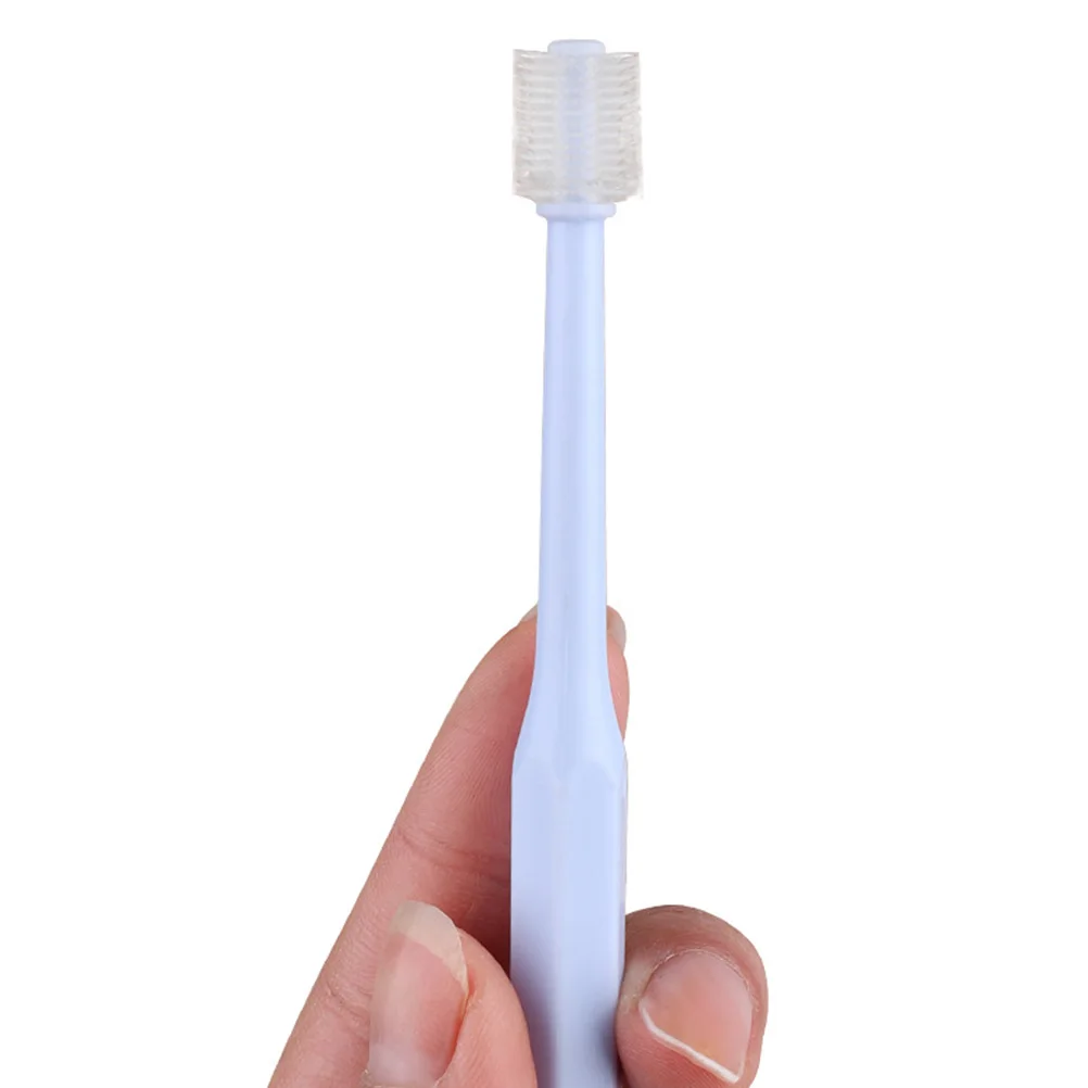 

Premium Tpe Pet Toothbrush Non-Slip Handle Multi-Functional Oral Care for Dogs Cats Remove Bad Odor Stains Cat Toothbrush