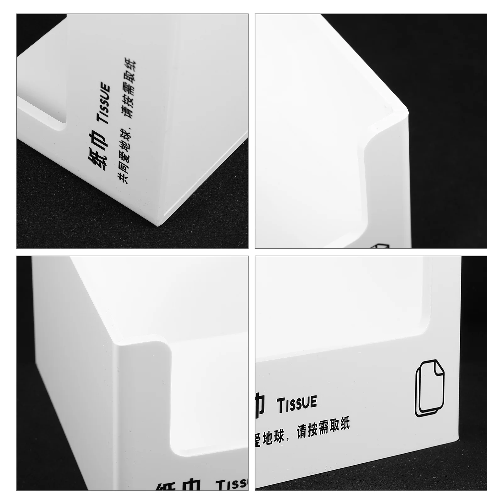 

Napkin Holder Acrylic Paper Tissue Storage Dispenser Modern Stand For Kitchen Bathroom Cafe Hotel Tabletop Organizer