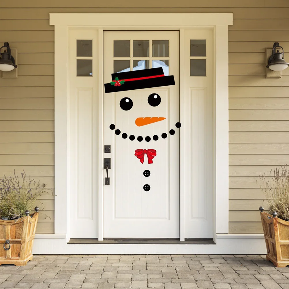 

1Set Garage Door Decal Christmas Garage Decor Premium Snowman DIY Sticker for Outdoor Home Xmas Party Window Decoration