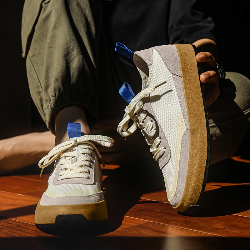

2025 Lightweight Men's Canvas Shoes Comfortable Low-cut Vulcanized Footwear Men Espadrille Non-slip Casual Sneakers Men Flats
