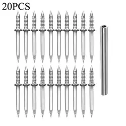 5/20/50pcs Carbon Steel Nails For Seamless Baseboard Installation High Strength Single Head Two-way Hardware Non-Marking Nails