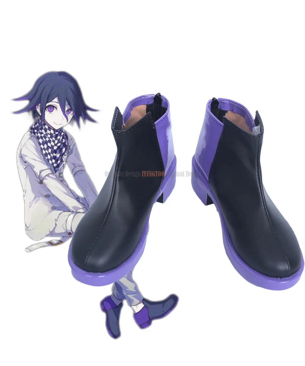 Danganronpa Kokichi Oma Shoes Cosplay Danganronpa V3 Killing Harmony Kokichi Oma Cosplay Boots Shoes Anime