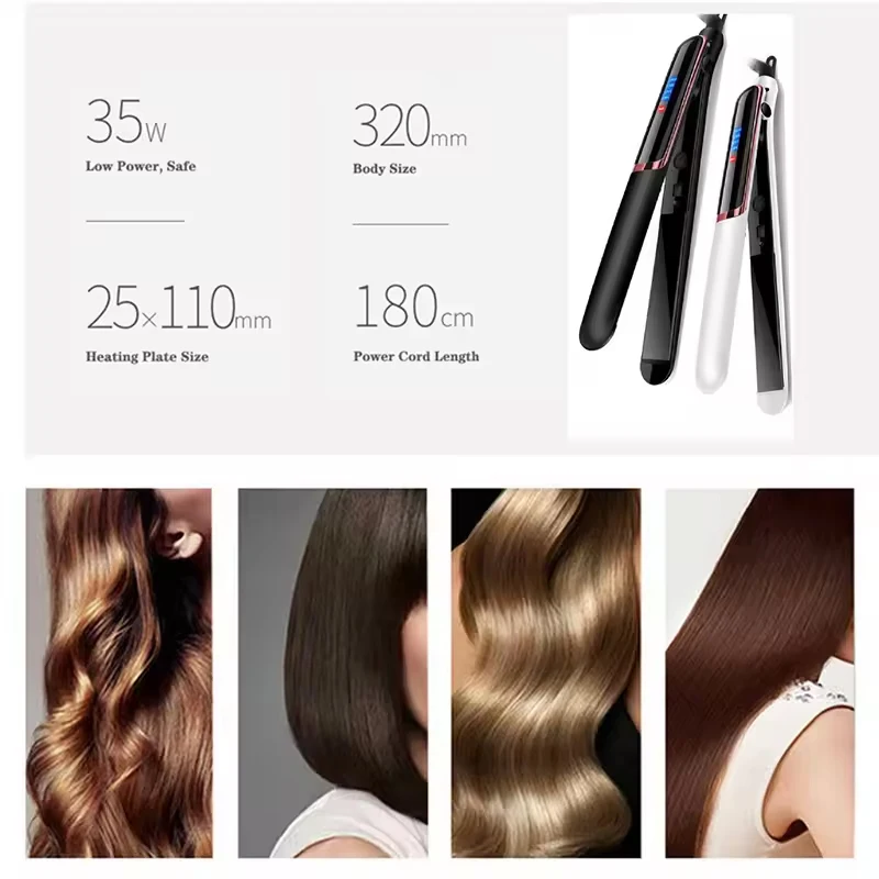 الجملة الحديد المسطح مكواة فرد الشعر الكهربائية استقامة فرشاة ومجفف الشعر المهنية