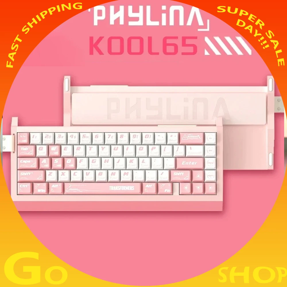 

PHYLINA KOOL65 Игровая клавиатура с магнитным переключателем RT 0,01 мм 8K Скорость заката Индивидуальный алюминиевый корпус с ЧПУ Прочная проводная клавиатура