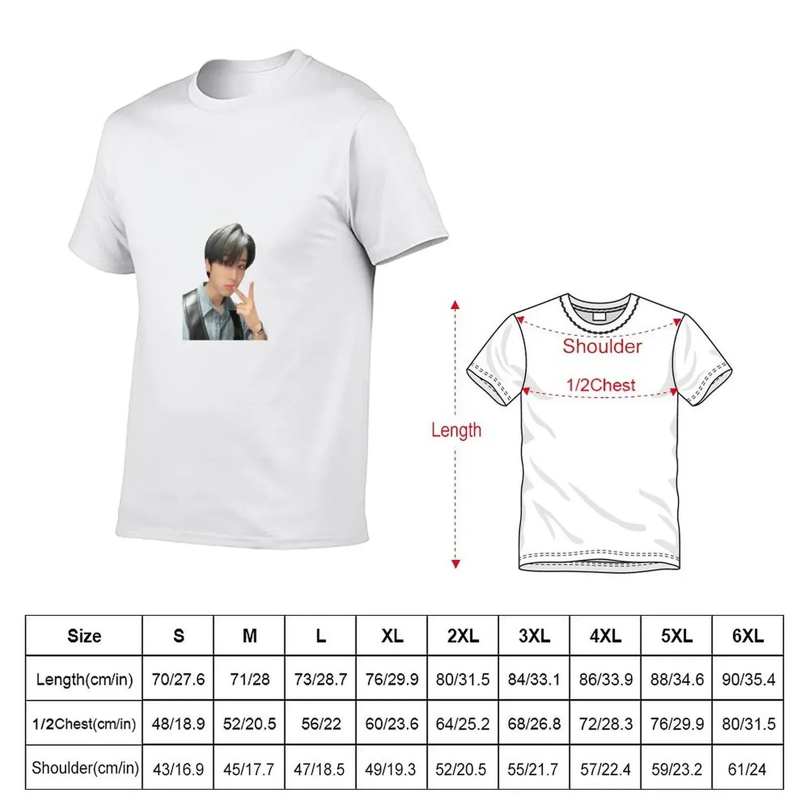 han jisung T-Shirt man clothes tops mens white t shirts