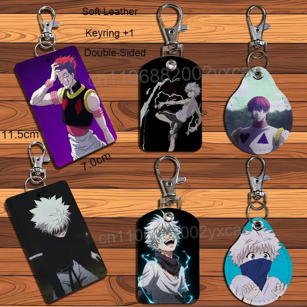 Hisoka Killua Zoldyck Hunter Card Holder Keychain Key Ring Door Lock Access Protective Case For Security Gift