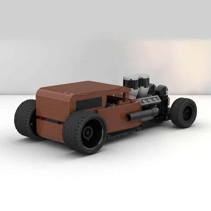 NIEUWE MOC Bouwsteen Hot Rod Speed Champion DIY Klassieke speelgoedstenen voor kinderen Creatief speelgoed Kerstcadeau Technisch blok