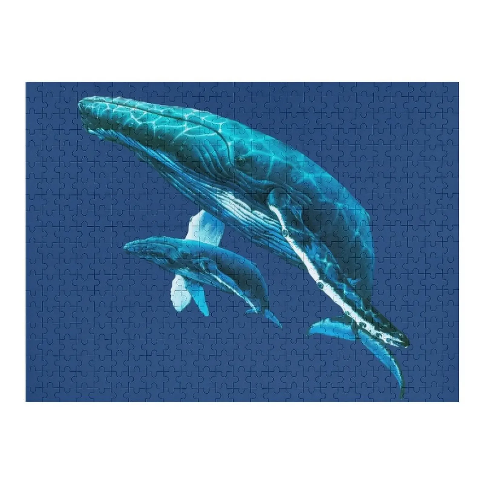 Humpback Whales Jigsaw Puzzle Photo Custom Personalized Gift Puzzle