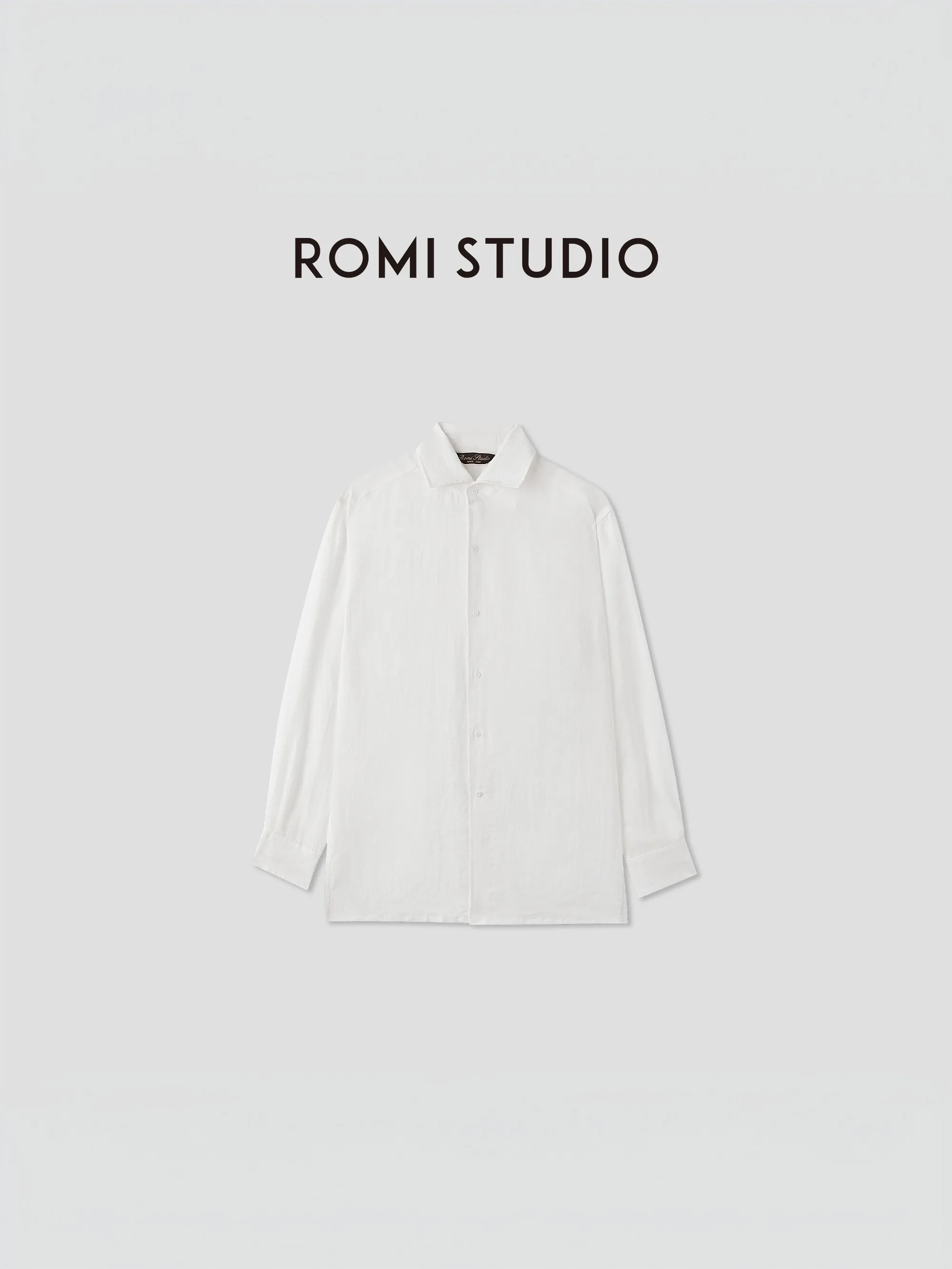 Classic Loose Fit Linen Shirt Lightweight Collared Casual Style Romi Studio Women's Fashion Summer Breathable Long Sleeve