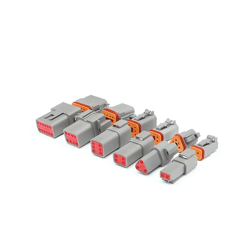 5pcs DT04-2P-C015 Dechi Type Automotive Connector 2 3 4 6 8 12 Pin Plug DT06-6S-C015 DT04 DT06 2P 3P 4P 6P 8P 12Pin