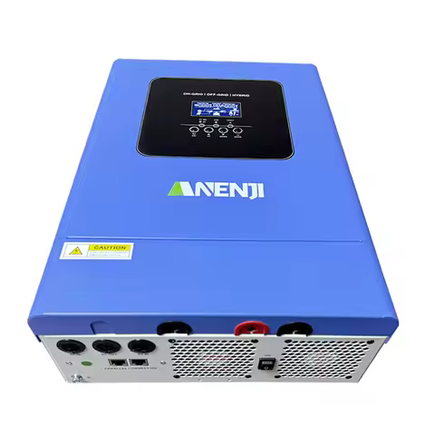 ANENJI 6.2KW 48V Hybrid Solar Inverter Parallel Photovoltaic On Grid MPPT Inverter Pure Sine 220V 120A Solar Charger PV 500V