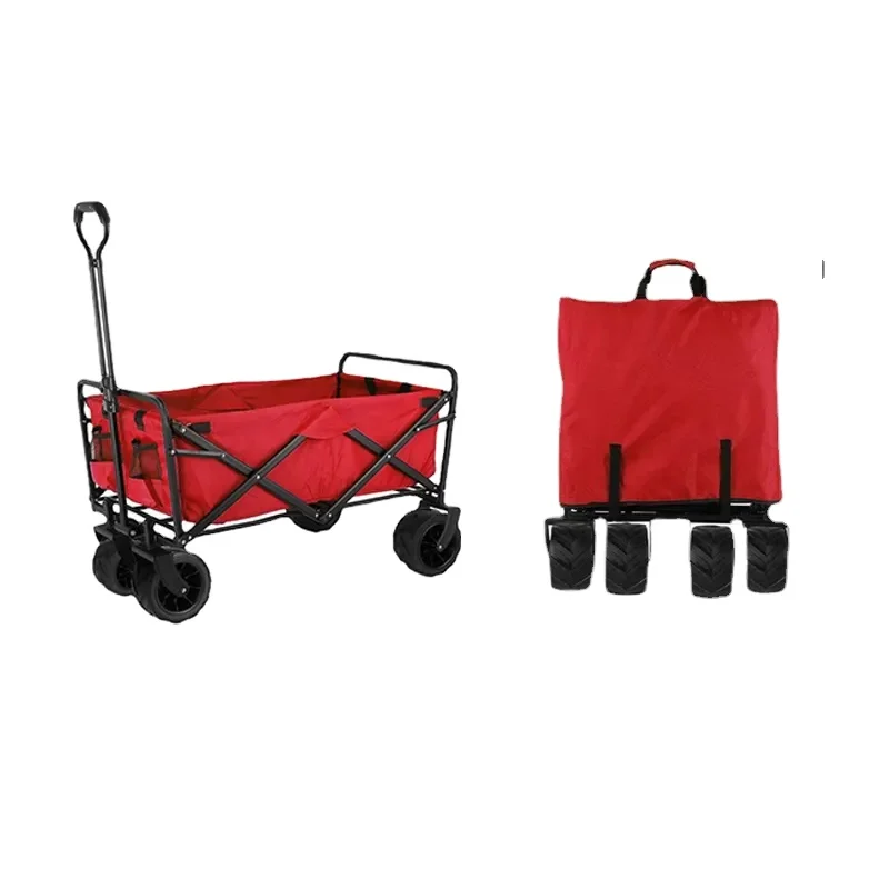 

Outdoor Portable Small Cart, Extra Large Camp Cart, Trolley Trailer