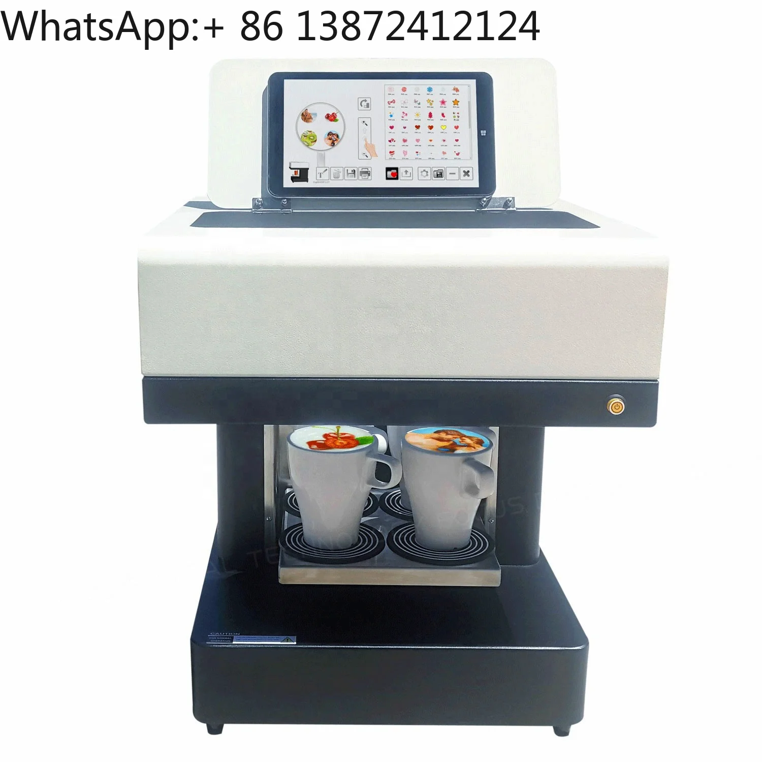 Colorful Inkjet Printers Cake Coffee Printer Digital Printing Machine Coffee Printer 4 Cups