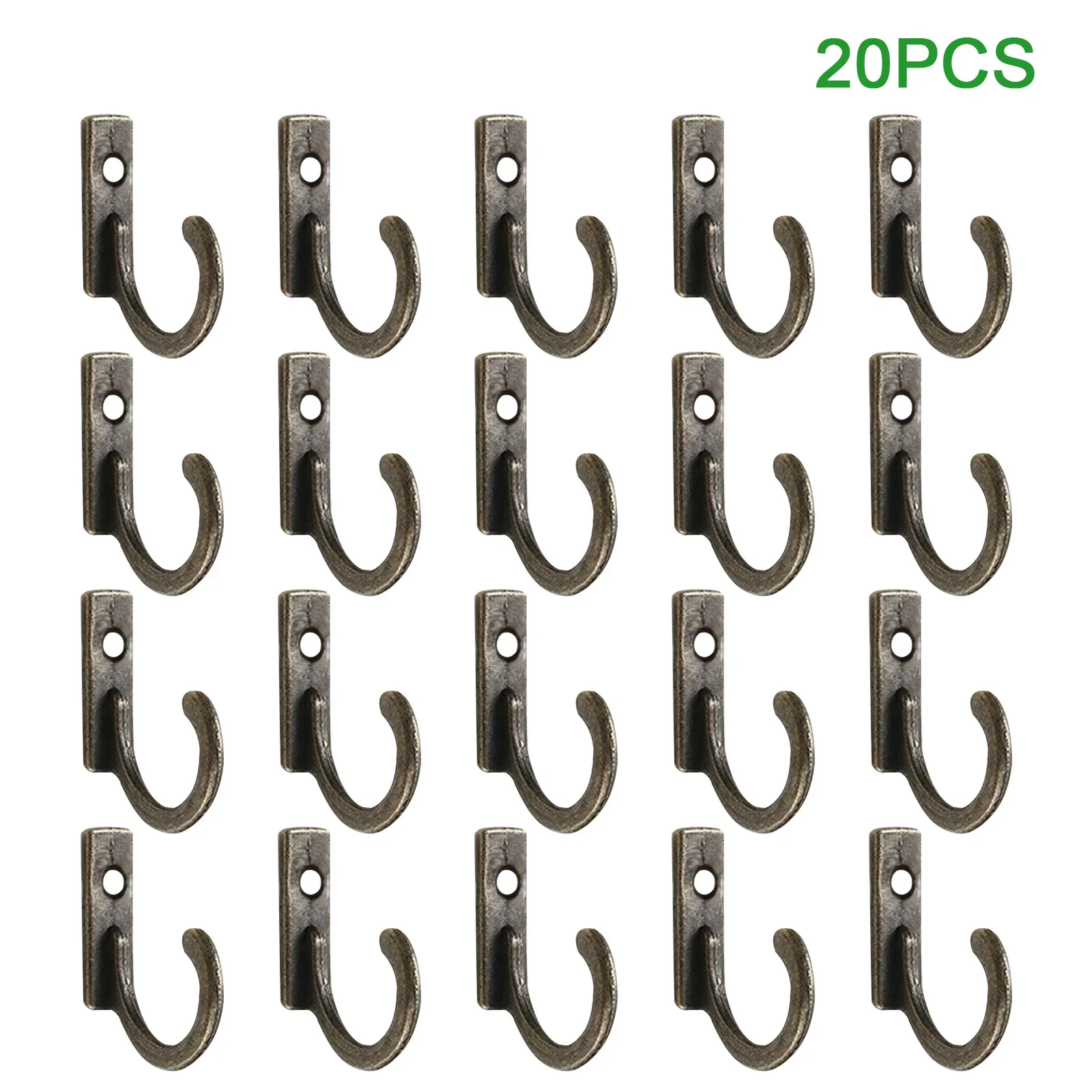 10/20Pcs Vintage Storage Rack Wall Hooks For Home Coats Hat Clothes Hanger Towel Key Wall Mounted Hook Kitchen Bathroom Hooks