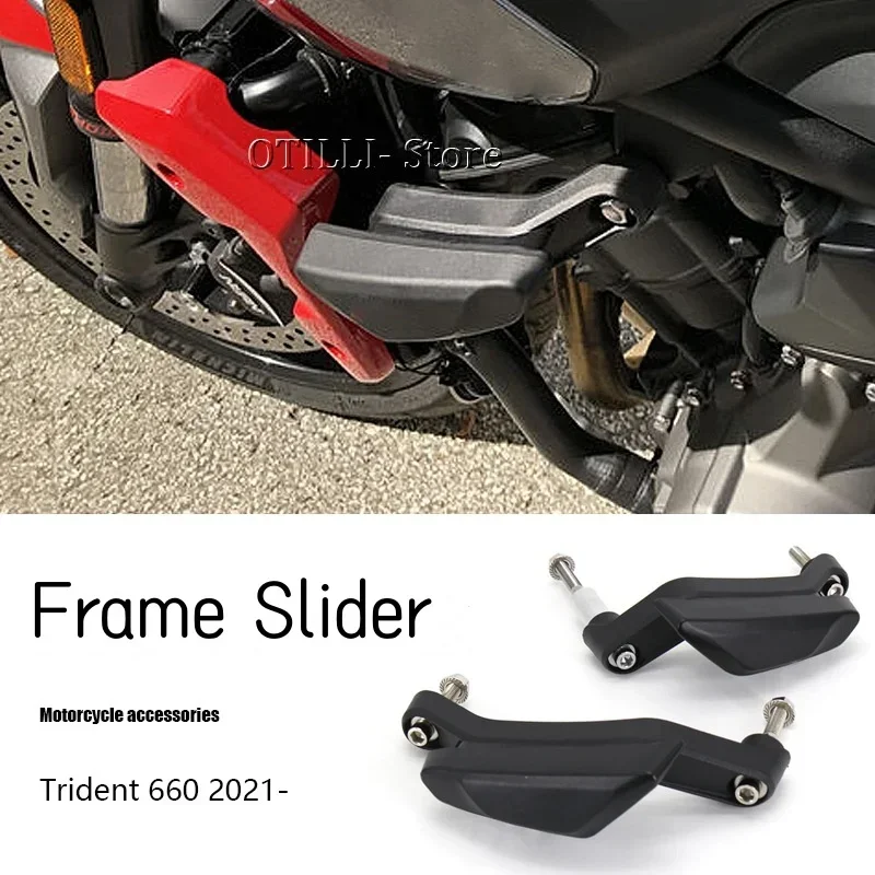 

Motorcycle Accessories Frame Slider Engine Guard Crash Pad Protector Falling Protection For Trident660 Trident 660 2021 2022