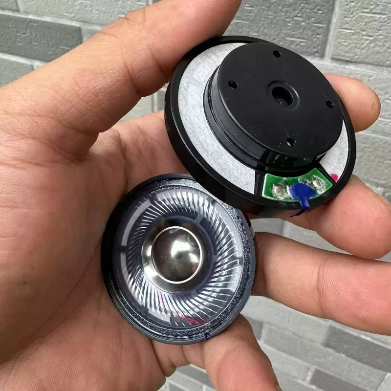 SOTAMIA 2Pcs 50mm Mini Audio Speaker 35 Ohm High Quality Headphone Unit Titanium Film Speaker