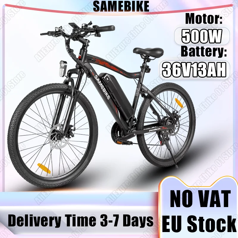 SAMEBIKE SY26-II Vélo Électrique 500W Moteur Brushless 36V13AH perfecBattery Montagne E-bike 26 Pouces opathie Ville Vélo Électrique