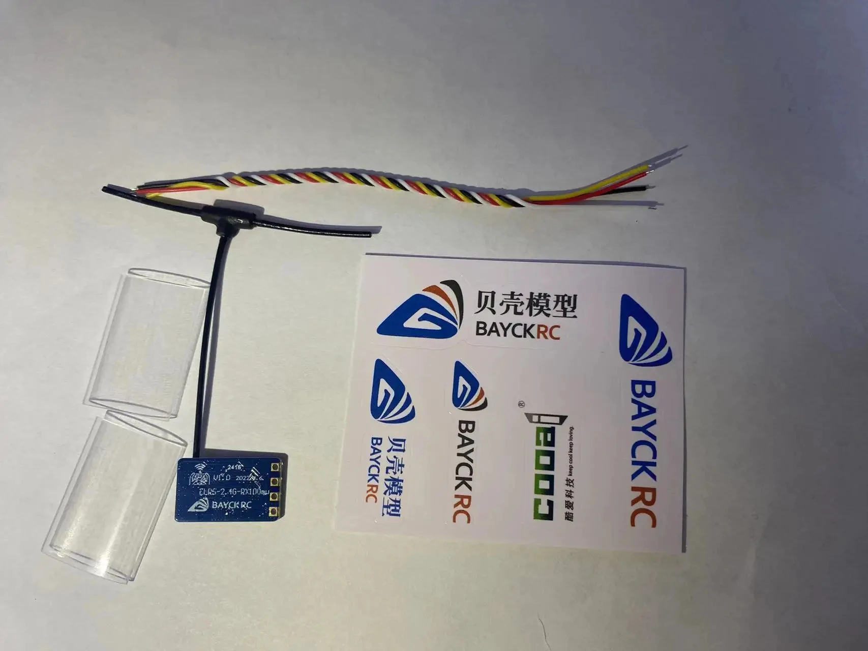 BAYCK ELRS Nano 915MHz /2.4GHz Penerima Nirkabel dengan Antena T-Type yang Dapat Diupgrade WiFi untuk Drone RC FPV Traversing ExpressLRS