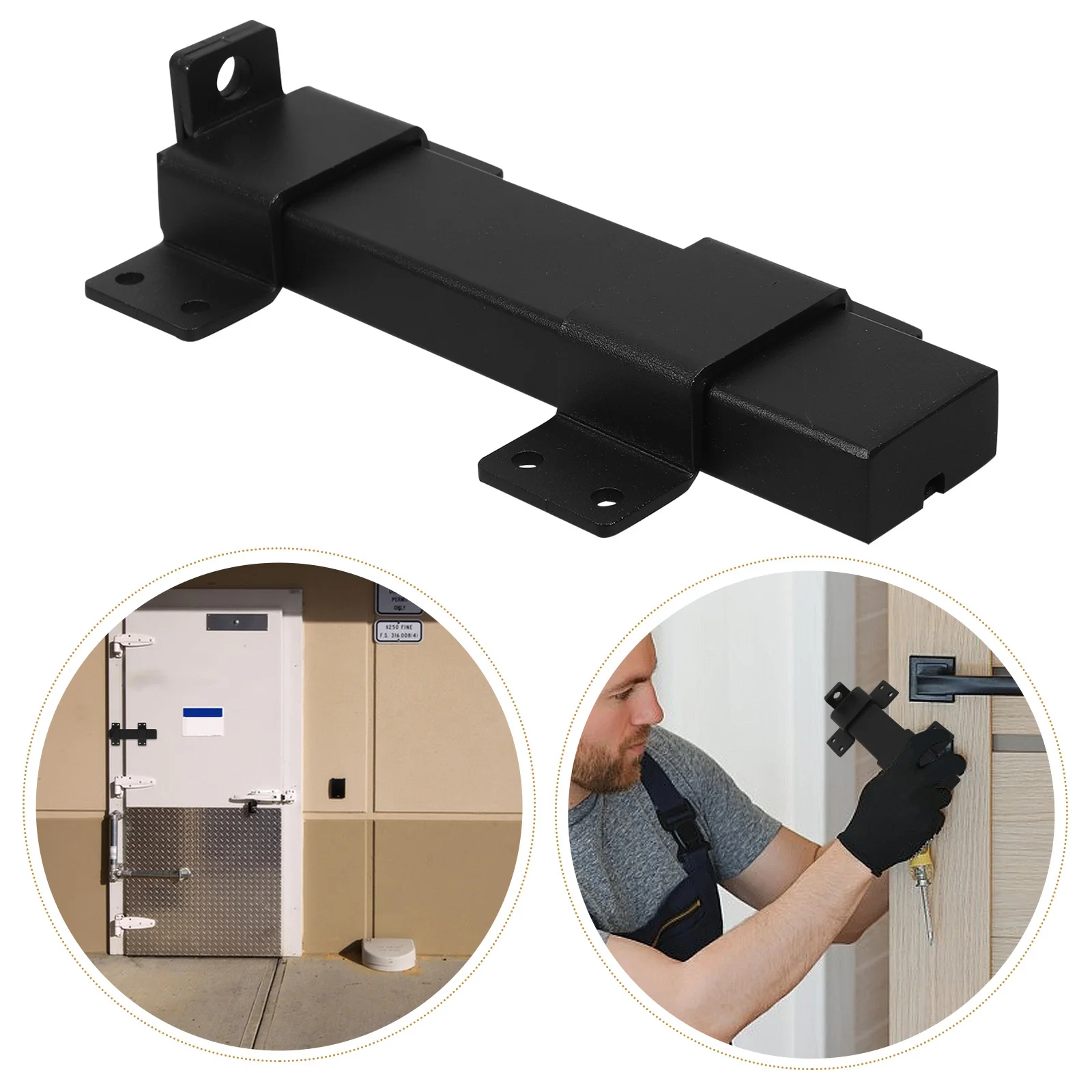 

Heavy Duty Sliding Bolt Lock Adjustable Security Slide Latch For Barn Gate Garage Door With Padlock Hole Safety Hardware