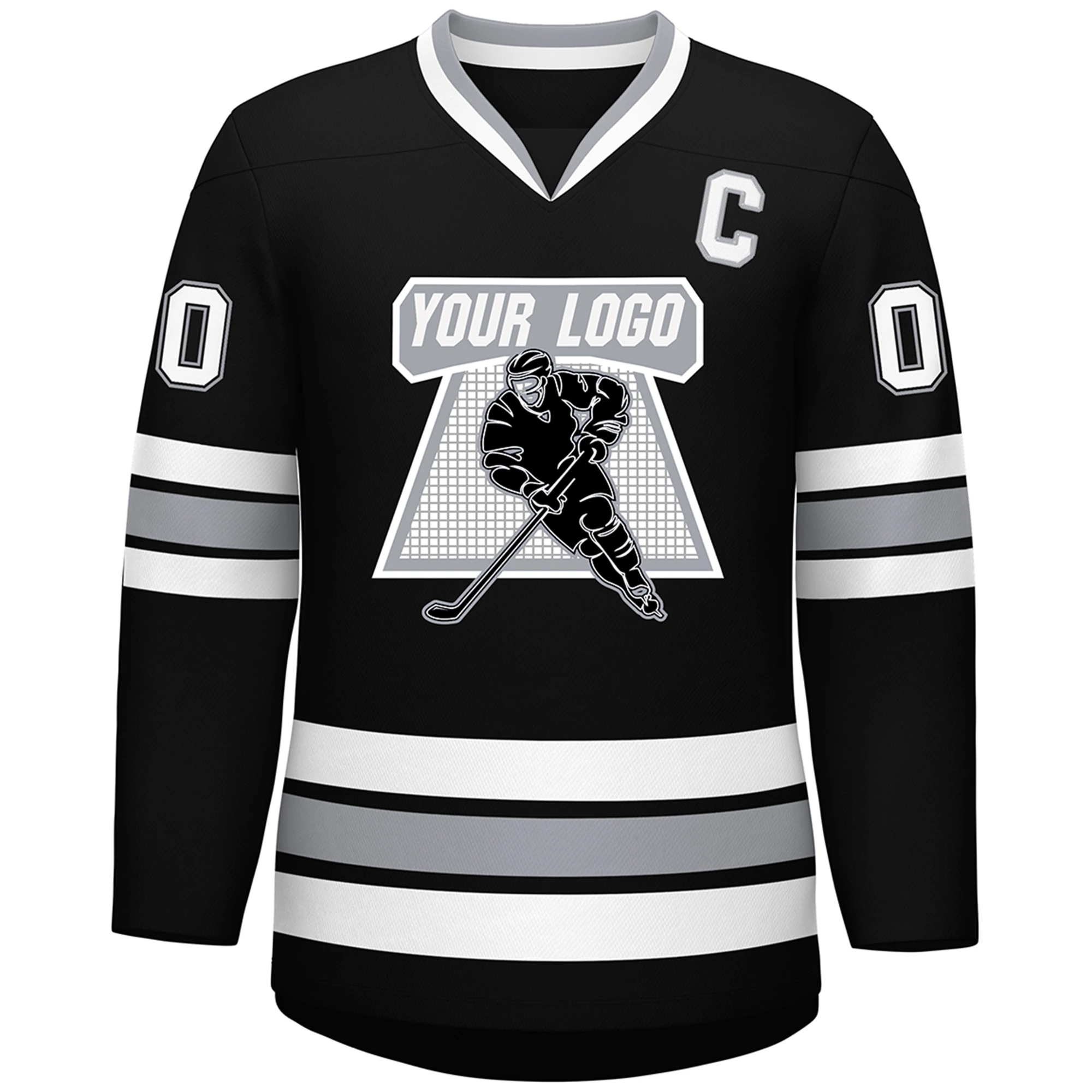 Personalized Breathable Hockey Jersey for Men/Youth Printed Name Number Practice Jerseys for Adult S-XXL