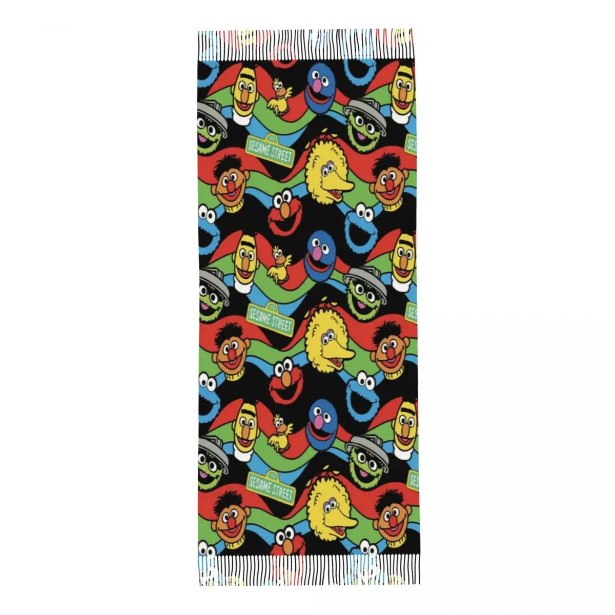 مخصص مطبوعة كوكي الوحش البرامج التلفزيونية وشاح النساء الرجال الشتاء الخريف الدافئة الأوشحة شالات يلتف #5