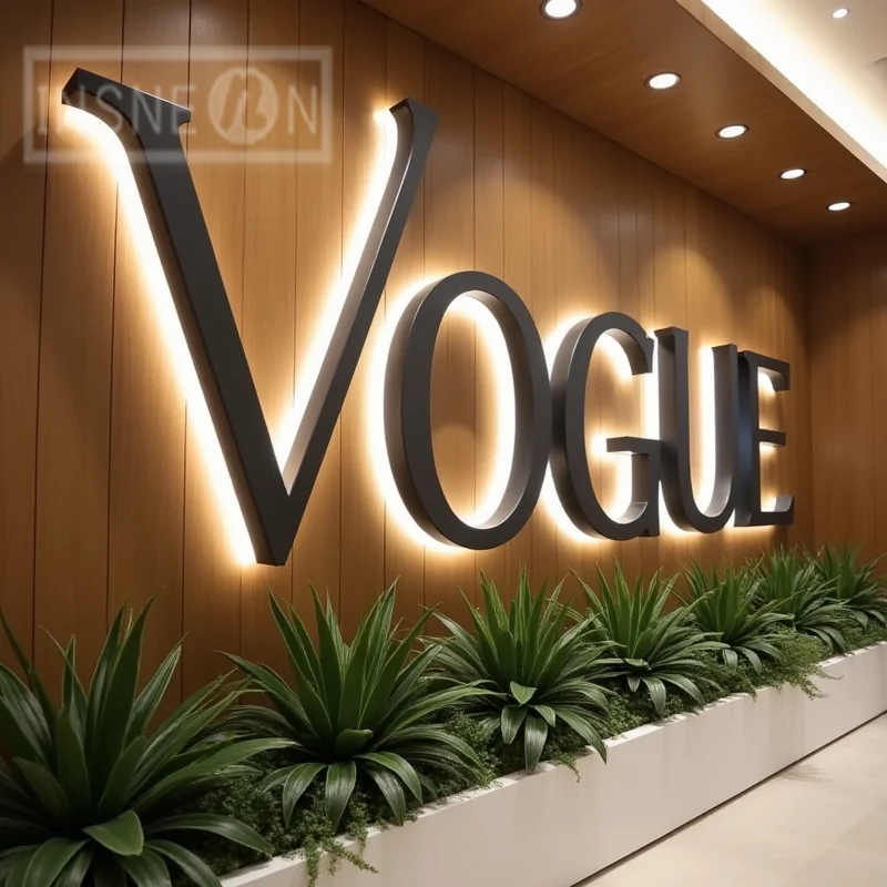 Custom Personalized LED Light Up Sign 3D Metal Letters For Outdoor Business Storefront Waterproof Illuminated Backlit Signage